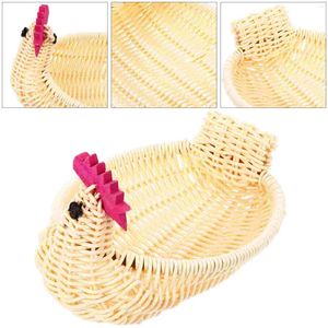 Dinnerware Sets Easter Decoration Basket Storage Fruit Rattan Baskets Decorate Egg Material Woven