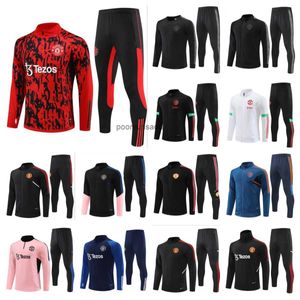 Mens Tracksuits 2023 Al Ahly Sc Mens 세트 축구 훈련 정장 ADT Winter Football Tracksuit 세트 키트 스포츠 플로 지퍼 자켓 및 Otany