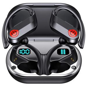 50H Spielzeit Drahtlose Ohrhörer Bluetooth 5,3 HIFI Stereo Sound Kopfhörer Noise Cancelling Kopfhörer Wasserdichte IPX7 Sport Headset