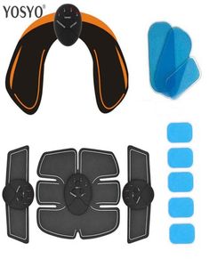 Smart EMS Fianchi Trainer Stimolatore muscolare elettrico Glutei wireless Stimolatore ABS addominale Fitness Massaggiatore per il corpo Knit4569845