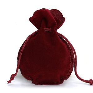 10 pieces of 2 size Karabash packaging drawstring velvet bag gift bag for jewelry wedding items party bead container storage 240309