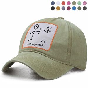 Ball Caps Stick Figür Geri Baaseball Cap Dad Trucker Hat Kadın Beralar Kemik Casquette Snapback Gorras Hats