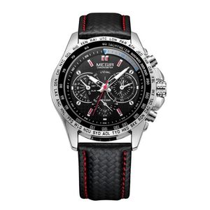 Armbanduhren Luxus Business Big Großes Gesicht Quarz Männer Uhr 3ATM Wasserdichte Sport Leuchtende Männliche Armbanduhr273t
