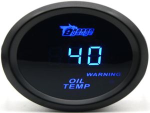 Ejderha göstergesi 2 inç 52mm yağ sıcaklığı göstergesi siyah renk dijital mavi LED 40150 C3998924