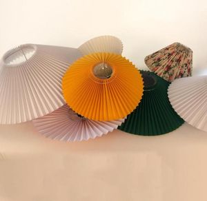 Lamp Covers Shades Pleated Lampshade E27 Light Cover Japanese Style Fabric Table Ceiling Decor TS1 Handmade Cloth El Bedroom6916012