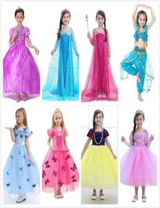 Mädchen Prinzessin Cosplay Kostüm Kleid Film Rollenspiel Geburtstag Party Hochzeitskleid Kleider für Halloween Weihnachten3651729