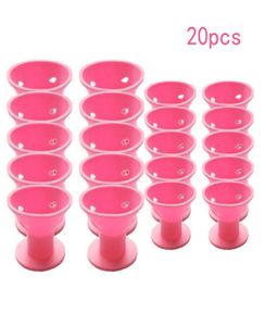 20PCS Curling tool of pink magic hair reel no clip no silicone hair curlers professional hair tools6105092