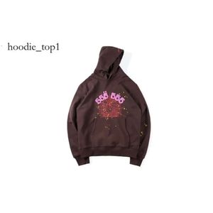 Sp5der 555555 Hoodies Mens Womens Sp5der Hoodie Número Puff Pastry Impressão Gráfico Spider Web Moletons Streetwear Top Roupas Luz Azul 6220