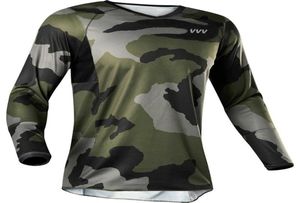 Motocross Cycling Jersey Bicycle Camo Long Shirt Bike Downhill Wear Clothing Sleeve Team Road Mountain Jacket Tight Top3996991