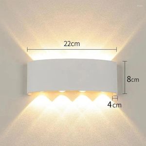 Lampada da parete in stile nordico LED illuminazione da giardino impermeabile per esterni AC220-240 Luce per corridoio per scale per interni camera da letto