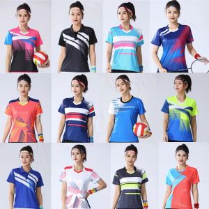 T-shirt Ragazze Maglie da tennis Palestra Donna Camicie da badminton Bambini Ping-pong Maglietta Kit da corsa Abbigliamento da pallavolo Canotte femminili