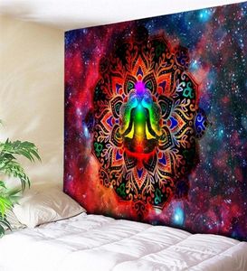 Starry Night Galaxy Decor Psychedelic Tapestry Wall Hanging Indian Mandala Tapestry Hippie Chakra Tapelestries Boho Wall Cloth T20064779218