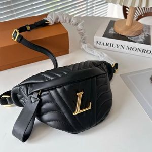 Designer Fanny Packs Genuine Leather Bum Bag Women Mens Luxury Bumbags Fashion Cross Body Shoulder Waist Bags Temperament Bumbag F190A