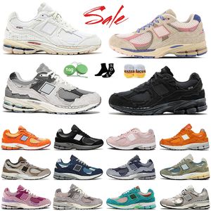 2024 TOP OG 2002R 2002 R Designer Running Shoes Women Men 530 White Protection Pack Rain Cloud Black Phantom Pink Sea Salt Outdoor Sports Platform Loafers Sneakers