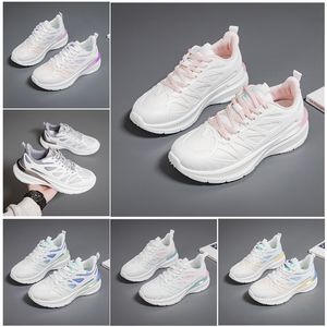 Novos homens mulheres sapatos caminhadas correndo sapatos planos sola macia moda branco preto rosa bule esportes confortáveis z1816 gai