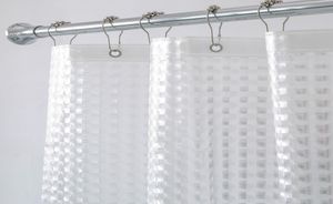 AimJerry Heavy Duty 3D EVA Clear Shower Curtain foderuppsättning för badrumsvattentät gardin T2006244283245