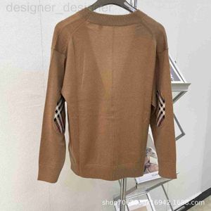 Damen-Strick-T-Shirts, Designermarke 23, hochwertige neue Ba Jia-Feinwolle, modisch, vielseitig, bequem, Strickjacke DBDD