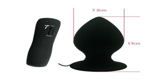 XXL Big Size 7 Speed ​​Silicone Remote Control Anal Masturbation Enorm Anal Vibrator Anal Plug for Women and Man Sex Products Y1811019274655