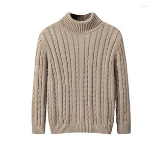 Men's Sweaters Cotton Knit Sweater Man Winter Turtleneck Pullovers Korean Luxury Fashion Jumper Warm Pull Over Clothing