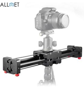 Black DSLR Camera Video Slider Dolly 50cm Track Rail Stabilizer 100cm Glidavstånd för Canon Nikon Sony Stabilize16404422679606