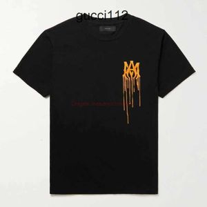 Amirirlies 노란색 여성 의류 Amari Round Amiiri 남자 Amirl 럭셔리 디자이너 패션 Amirlies Tees Am Tshirt Am 모래 유체 인쇄 Amis Neck Imiri 풀오버 SQC6N