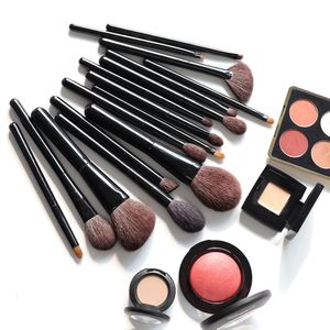 Makeup Brushes OVW 15pcs Set Professional Cosmetic Natural Goat Hair Horse Synthetic Weasel Mix Brush Kit Tools Face Eye Make up 240301 Q240507