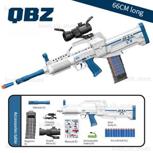 Silah oyuncakları qbz95 silah yumuşak mermi elektrikli oyuncak tabanca blaster fırlatıcı atış tüfek silahı çocuklar için erkekler için doğum günü hediyeleri yetişkinler cs go t240309
