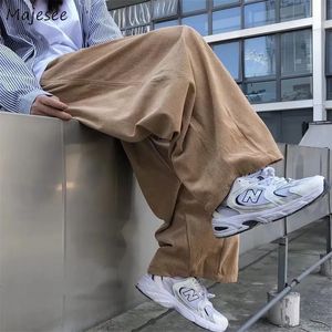 Pants Men Casual Retro Harajuku Ins Fashion High Street Ulzzang Baggy AllMatch Corduroy Younger College Unisex Pantalones 240309