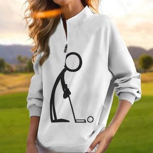 Skjortor Women's Longsleved Golf Polo Shirts, Golf Jerseys, Comfort, Leisure, Outdoor Sports, New Products in Autumn and Winter.