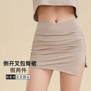 Golf-Rock, schnell trocknend, Anti-Glanz-Sport-Shorts für Damen, Sommer, entspanntes Laufen, Fitness-Hose, lässige Yoga-Hose mit hoher Taille