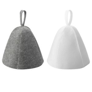 Shower Caps Anti Heat Sauna Hat Thicken Wool Felt Shower Cap Hair Turban Quickly Towel Drying Hats Bathroom Accessories Drop Delivery Dhsc6