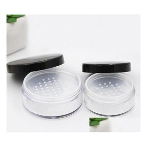 Refillable Compacts 30G 50G Loose Box Portable Plastic Puff Sifter Empty Cosmetic Container Jars Pot Beauty Tool Drop Delivery Health Dhg3W