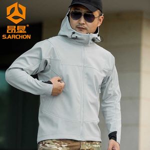 Designer Men's Arcterys Jackets Hoodie Archaeopteryx Outdoor Tactical Soft Shell Rush Coat for Mens Three in One Windproof and Waterproof Soft Shell Coat 9UQU