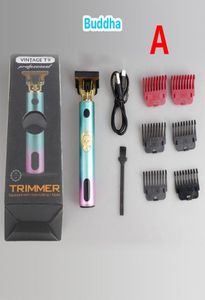 Epacket Vintage T9 Shears 0MM Electric Cordless Hair Cutting Machine Professional Hair Barber Trimmer For Men Clipper Shaver Beard7403303