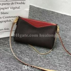 Designer kvinnor väska handväska handväska koppling axel kors kropp serienummer blomma med kedja mode lady241d
