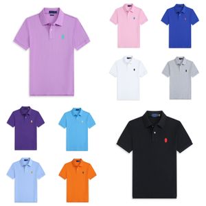 Camisetas Designers Moda Camisetas Ralphs Polos Mens Mulheres Camisetas Tops Homem S Casual Peito Carta Camisa Luxurys Roupas Manga Laurens Roupas Tamanho S-XXL