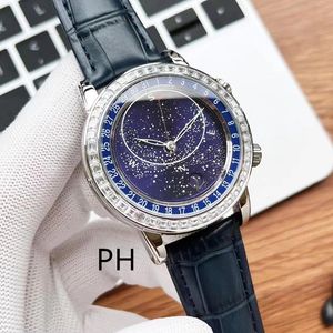 PH designer watch men's watch montre de luxe automatic mechanical 43mm leather strap 904L stainless steel dial can be purchased with sapphire waterproof 007u1 watchC