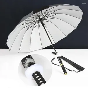 Paraplyer 2024 Creative Anime One Piece Långt hanterat paraply för män/kvinnor Sunshade Cartoon Cosplay Sunny LF362