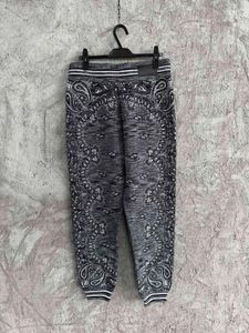 Calças masculinas am sweatpants de alta qualidade cashmere térmica para homens 2024 chegada caju flor design casual