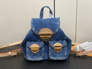 M46836 Venedig ryggsäck, ny kvinnors väska, denim ryggsäcken