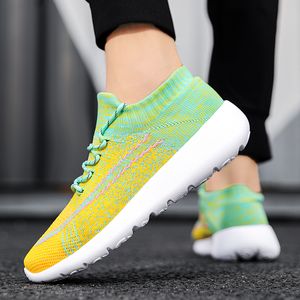 Báltico Azul Marrom Esportes e Lazer Running Shoes Laranja Escuro Marinha Obsidian Stealth Amarelo Preto Mens Flying Sneakers