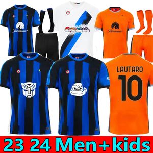 S-4XL 23 24 LAUTARO FINAL Soccer Jerseys THURAM Kids Kit Maillot de DZEKO BARELLA 2023 Maglie Football Shirt 115 Year GAGLIARDINI Kvaratskhelia IntERs IM MIlaNS