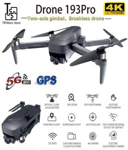 193Pro 2000 Metre Uzaktan Kumanda Drone 4K HD FPV Twoaxis Gimbal Kamera Elektrik Ayarı 90 ° GPS Me Me FunctionTrack 836296297504