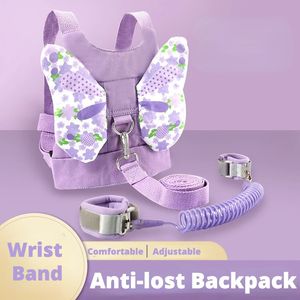 Fashion Anti Lost Wrist Band for Kids Leash Backpack Wristlet Soft Childrens Walker Toddler Bracelet Baby Safety Walk Belt Rope 240229