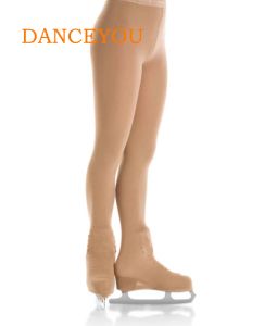 Capris danceyou collants de patinação artística calças de patinação no gelo meia-calça com fivela macia equipamentos esportivos térmicos para meninas mulheres adultos