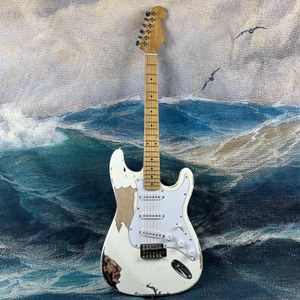 手によるセントエレクトリックギターの遺物6ストリング高品質のソリッド古いギター