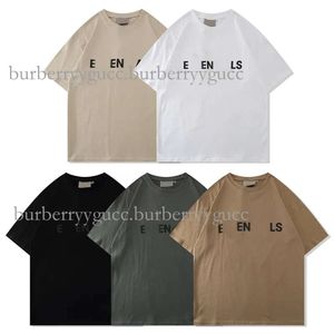 24SS Designer Tide T Shirts Chest Letter Laminerad tryck Kort ärm High Street Löst överdimensionerad T-shirt 100% Pure Cotton Tops för män och kvinnor