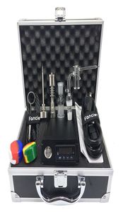 Fancier Banger Кварцевый Титановый Гвоздь E Dab Nail Box Kit Electic 14 18 мм Женский Мужской Электрический Dab Nail Полный комплект Температура Con3666529