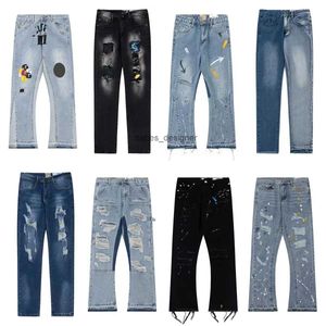 Gallyess Dept Mens Jean jean السائقون الممزقون مان راكب السروال الفاخرة جينز سليم FIT دراجة نهر الدراجات النارية الدنيم للرجال S بوب أسود Hommes