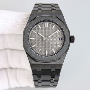 Zegarki na męskie zegarek automatyczny mechaniczny zegarek 41 mm Wodoodporne moda na rękę Business Wrists Montre de Luxe Black255l